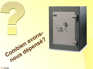 Combien avons- nous dépensé? ? 