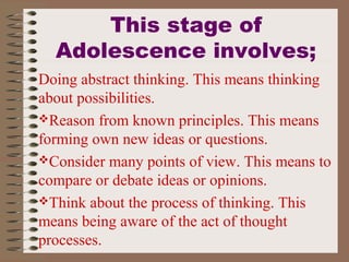 Abstract thinking in adolescence hotsell