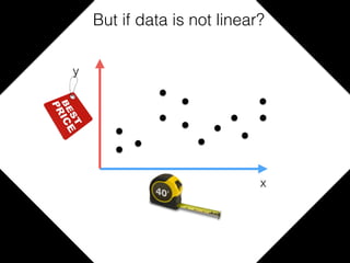 x
But if data is not linear?
y
 
