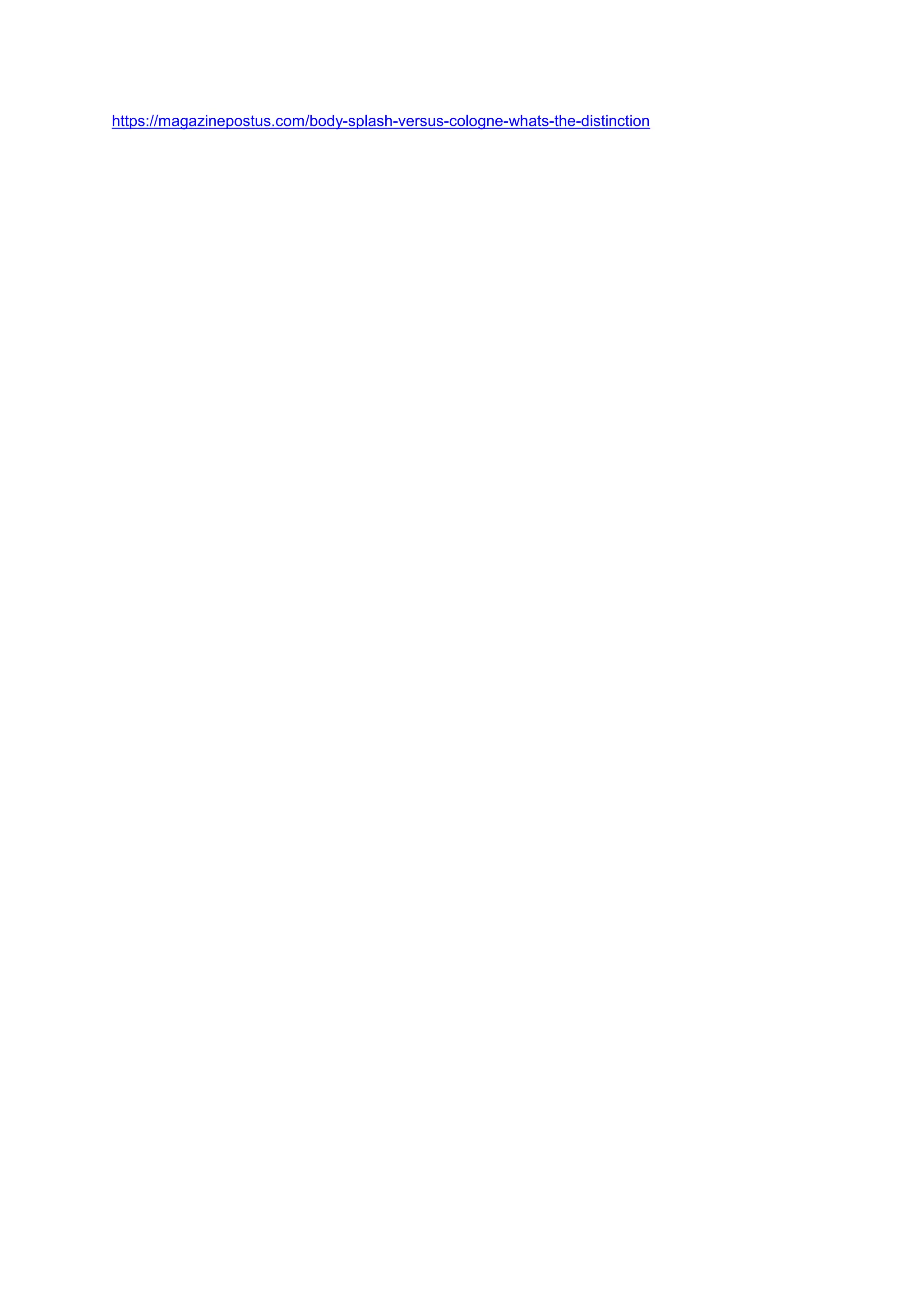 Body Splash versus Cologne What’s The Distinction? PDF