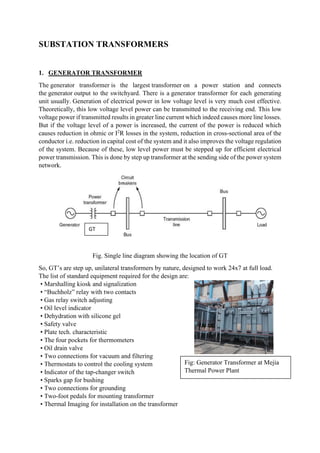 Design of substation (with Transformer Design) | PDF