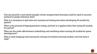 Unsupervised Game Machine Learning for Game Artificial Intelligence.pptx
