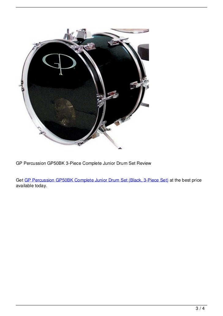 GP Percussion GP50BK 3Piece Complete Junior Drum Set Review