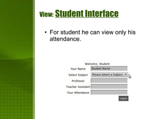 Java Based RFID Attendance Management System Graduation Project ...