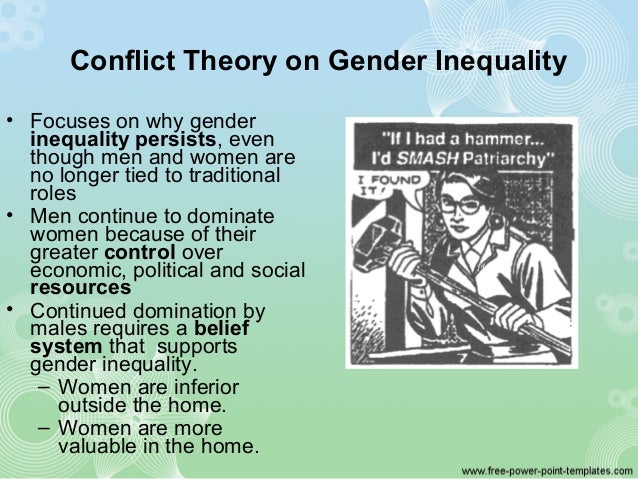 Conflict perspective gender inequality