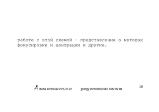 Studia korolevae 2015-01-23 georgy shchedrovitskii 1982-02-01
10	
  
работе с этой схемой – представления о методах
фокусировки и центрации и другие.
 