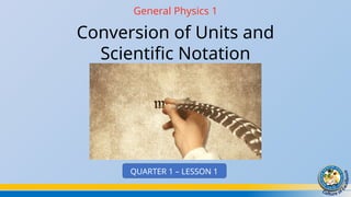 GP1 Lesson 1 - Scientific Notation, Significant Figures & Unit ...