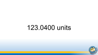 123.0400 units
 