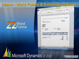 Demo - Word Forms & Emailing Options22WordForms