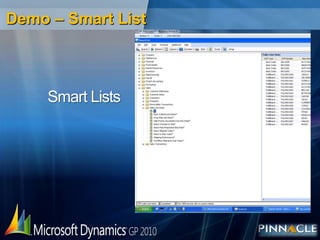 Demo – Smart ListSmart Lists