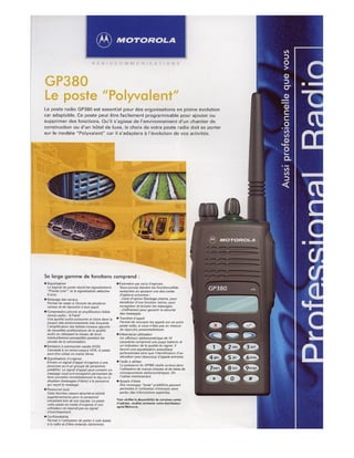 Poste radio GP 380 Motorola