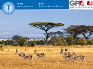 b-erg

Bewegungsergonomie

BGF

Betriebliche Gesundheitsförderung

 