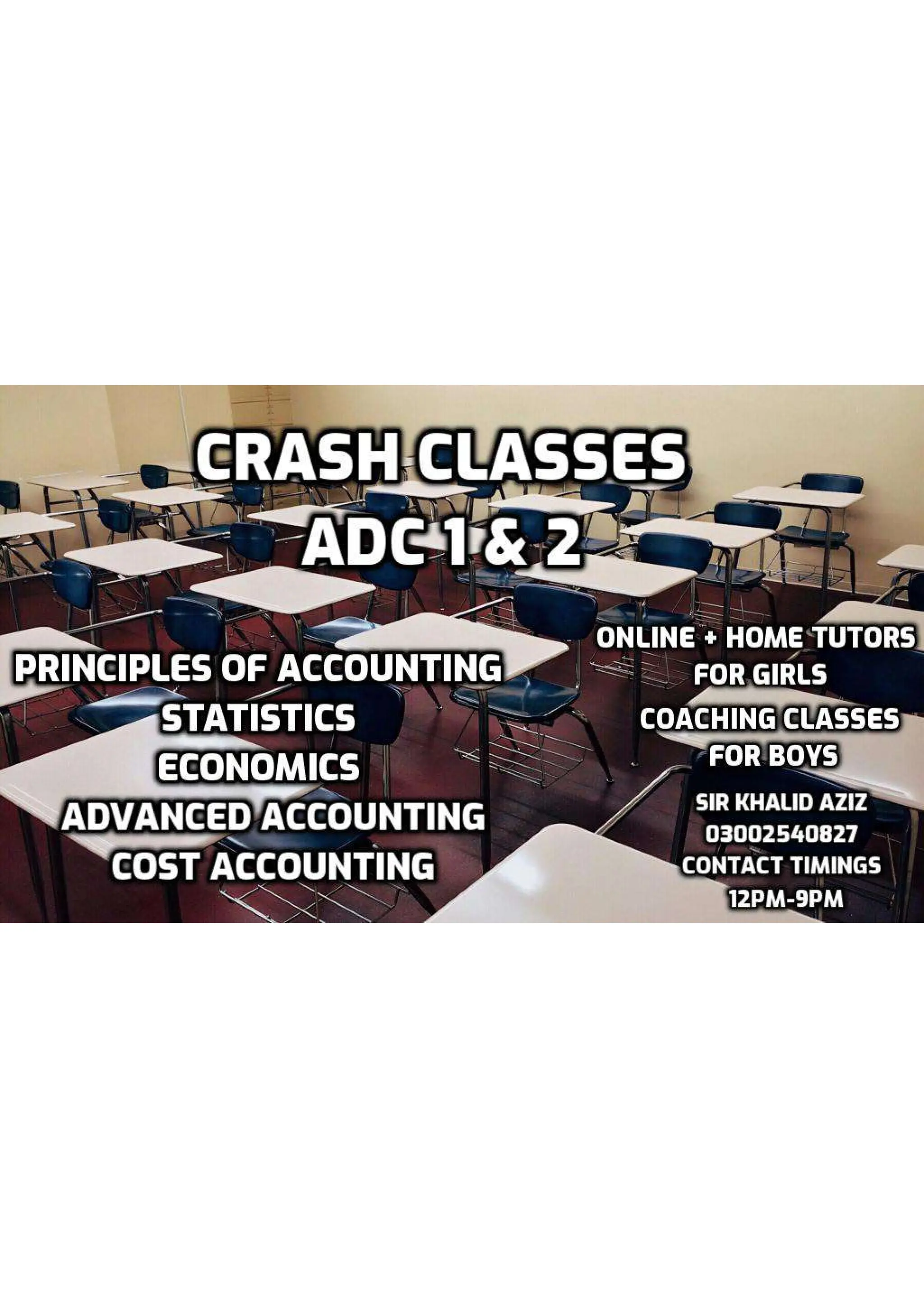 Guess Papers ADC 1, Karachi University