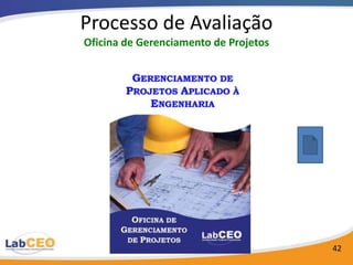 Processo de Avaliação
Oficina de Gerenciamento de Projetos




                                       42
 