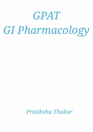 GPAT GI Pharmacology 