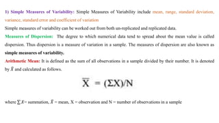 Variability Simple Analysis of Polygenic Traits (GPB-602) | PPTX