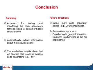 GPCE16: Automatic Non-functional Testing of Code Generators Families