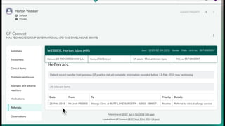 Digitising Social Care
GP Connect: Observations
 