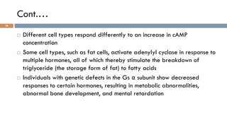 GPCRs and their second messengers