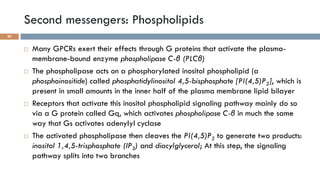 GPCRs and their second messengers
