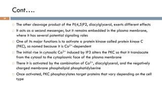 GPCRs and their second messengers
