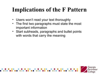 Writing for the College Web Site  Slide 11