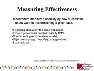 Measuring Effectiveness
Original copy:
Nebraska is filled with internationally recognized attractions that
draw large crow...