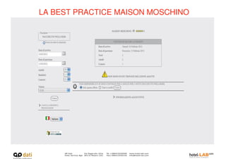 LA BEST PRACTICE MAISON MOSCHINO
 