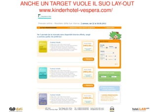 ANCHE UN TARGET VUOLE IL SUO LAY-OUT
     www.kinderhotel-vespera.com/
 