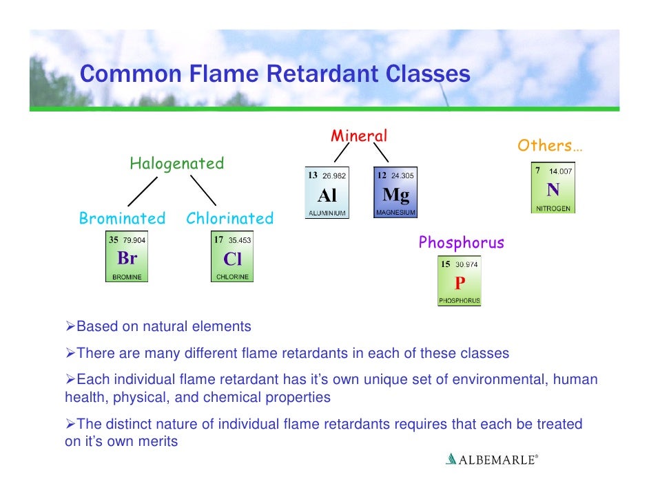 Chemical Properties Of Flame Retardants Chemical Properties Of Flame Retardants