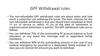 Non Refundable Gpf Form.pdf GPF (General Provident Fund) Rules.pptx