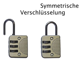 Symmetrische
Verschlüsselung
 