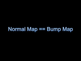 Normal Map == Bump Map
