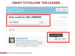 I WANT TO FOLLOW  THE LEADER…