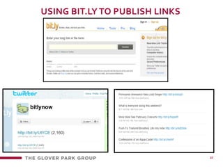 Using bit.ly to publish links 37