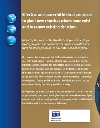 God's Plan for His Church