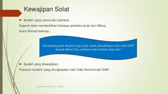 Tajuk 3 Fikh As Solah