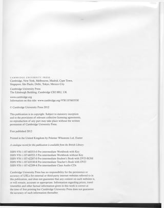 Face2 face 2d edition pre_intermeadie workbook