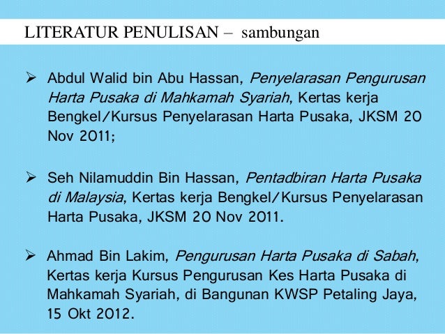Garis Panduan Pembahagian Pelantikan Wali Harta Dan Perakuan Perwar