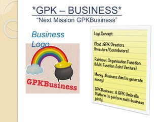 *GPK – BUSINESS*
“Next Mission GPKBusiness”
Business
Logo
 