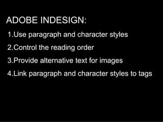 Introduction to accessible PDFs | PDF