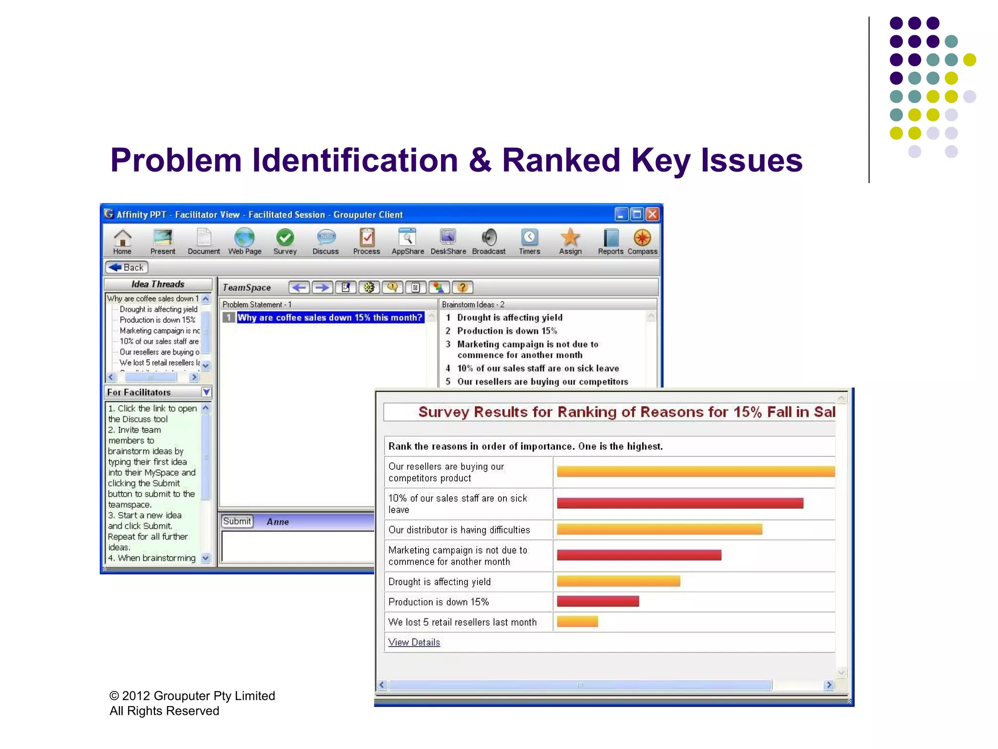 Problem Identification & Ranked Key Issues




© 2012 Grouputer Pty Limited
All Rights Reserved
 