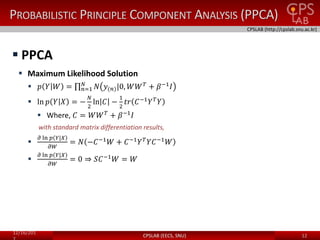 Gaussian Process Latent Variable Model | PPTX