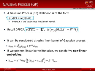 Gaussian Process Latent Variable Model | PPTX