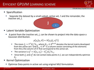 Gaussian Process Latent Variable Model | PPTX