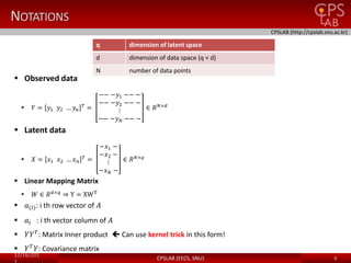 Gaussian Process Latent Variable Model | PPTX