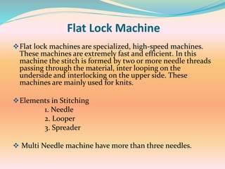 Flatlock stitches and its Mechanisms
