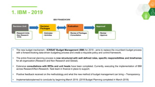 Optimum utilization of funds through the year, minimizing liability of returning unused funds  by David Johnson.