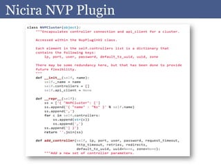 Nicira NVP Plugin
 