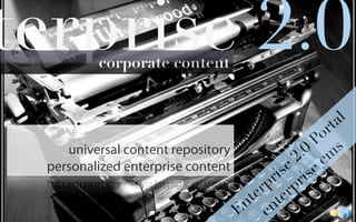 Enterprise 2.0 portal